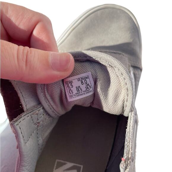 Vans Old Skool V Suede Canvas Drizzle Grey Size 6.5 Men’s - Picture 9 of 12